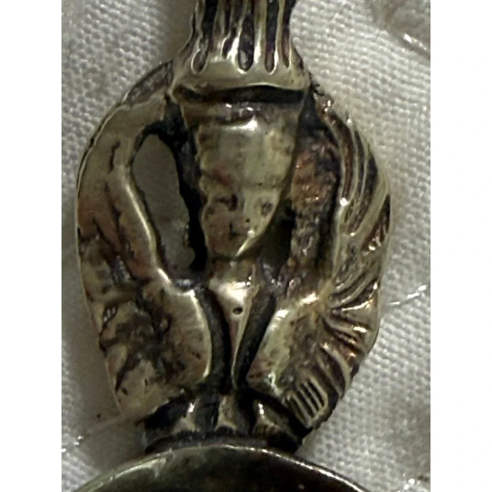 Flatware Set Small Fork, Knife, Spoon Silver Ornate Italian Vintage Figural Set